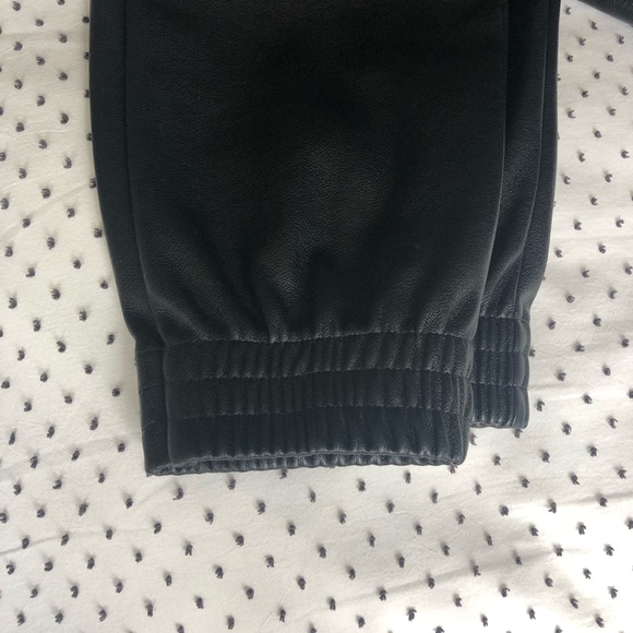 Aqua by Bloomingdales faux leather joggers - Picture 7 of 10